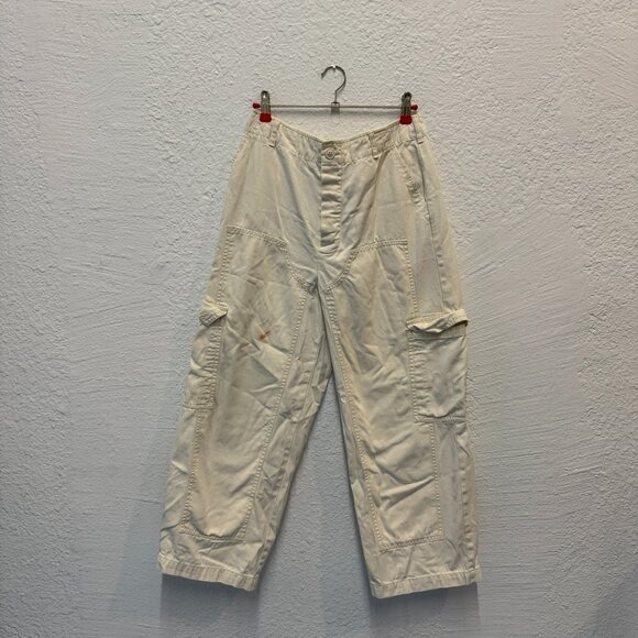 white distressed cargo pants - Picture 1 of 5